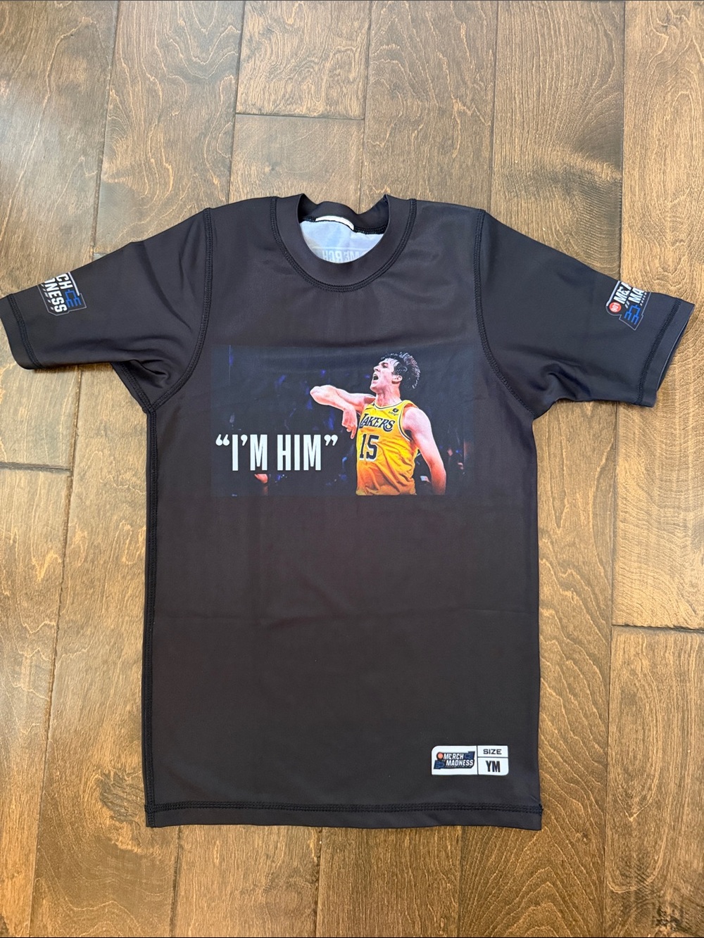 Austin Reaves & LeBron James compression shirt